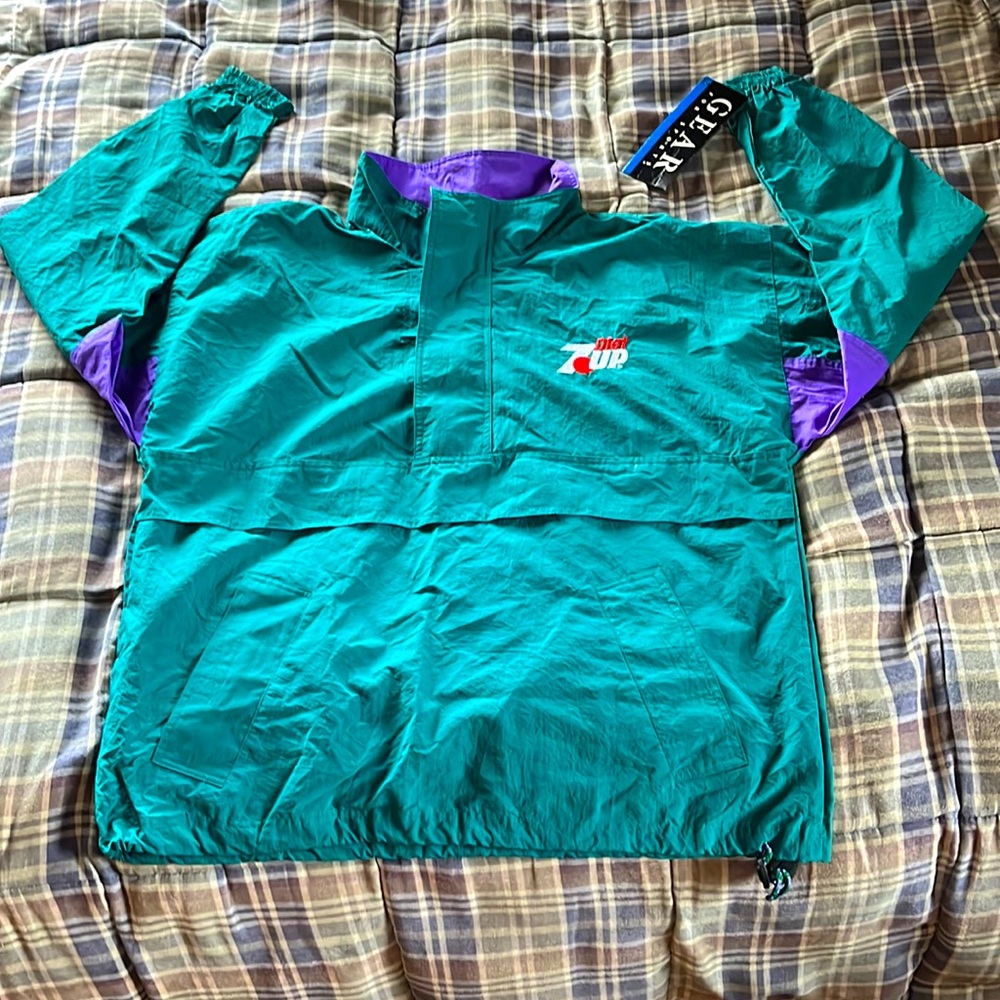 Vintage - NWT - Gear - The Navigator - Diet 7 Up - Waterproof Windbreaker